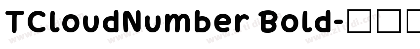 TCloudNumber Bold字体转换 TCloudNumber Bold字体转换